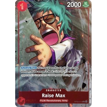 Raise Max (Premium Card Collection -Best Selection Vol. 3-) (OP06-016) - One Piece Promotion Cards Foil