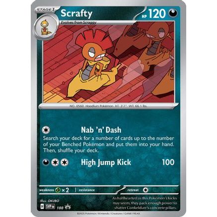 Scrafty - 188 188 - SV Scarlet & Violet Promo Cards Holofoil