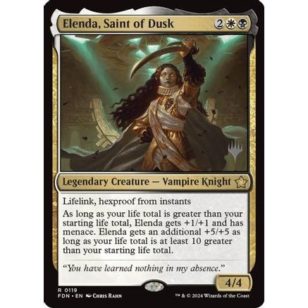 Elenda, Saint of Dusk (PPDFT-119) - Promo Pack: Aetherdrift Foil