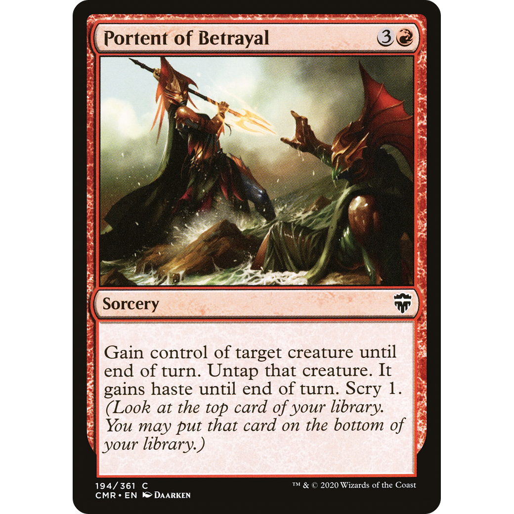 Portent of Betrayal (CMR-194) - Commander Legends