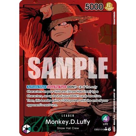 Monkey.D.Luffy (010) (Alternate Art) (EB02-010) - Extra Booster: Anime 25th Collection Foil