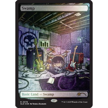 Swamp (2078) (Rainbow Foil) (SLD-2078) - Secret Lair Drop Series Foil