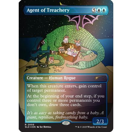 Agent of Treachery (Rainbow Foil) (SLD-2005) - Secret Lair Drop Series Foil