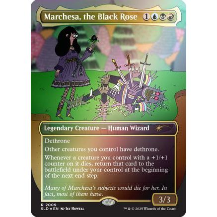Marchesa, the Black Rose (Rainbow Foil) (SLD-2009) - Secret Lair Drop Series Foil