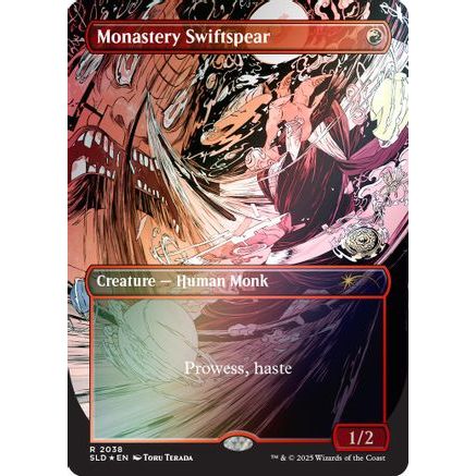 Monastery Swiftspear (2038) (Rainbow Foil) (SLD-2038) - Secret Lair Drop Series Foil