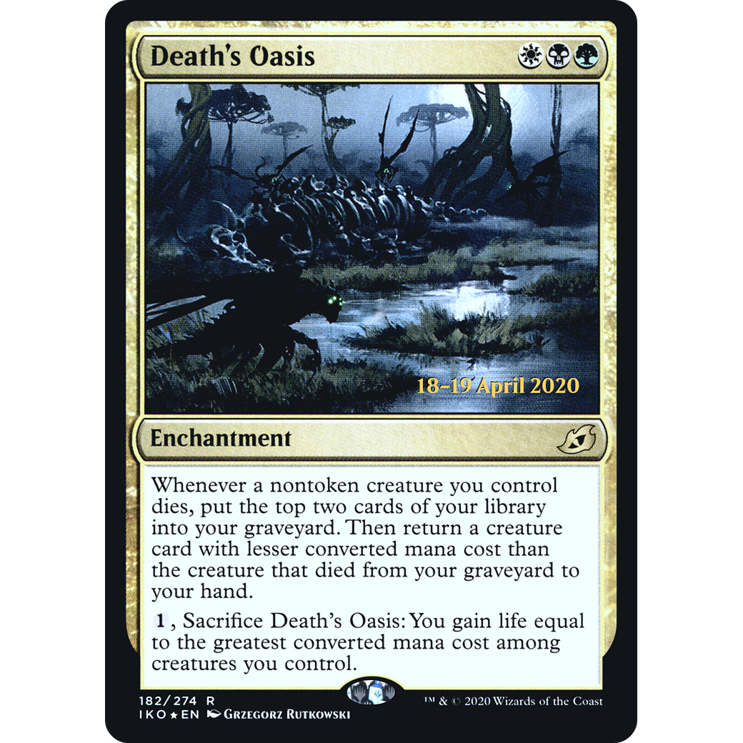 Death's Oasis (PRE-182) - Ikoria: Lair of Behemoths Promos Foil