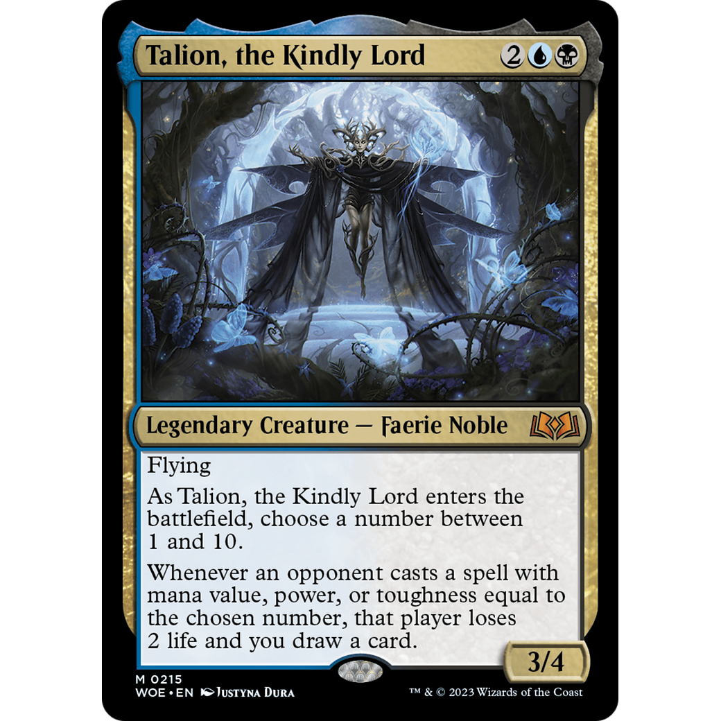 Talion, the Kindly Lord (WOE-215) - Wilds of Eldraine Foil