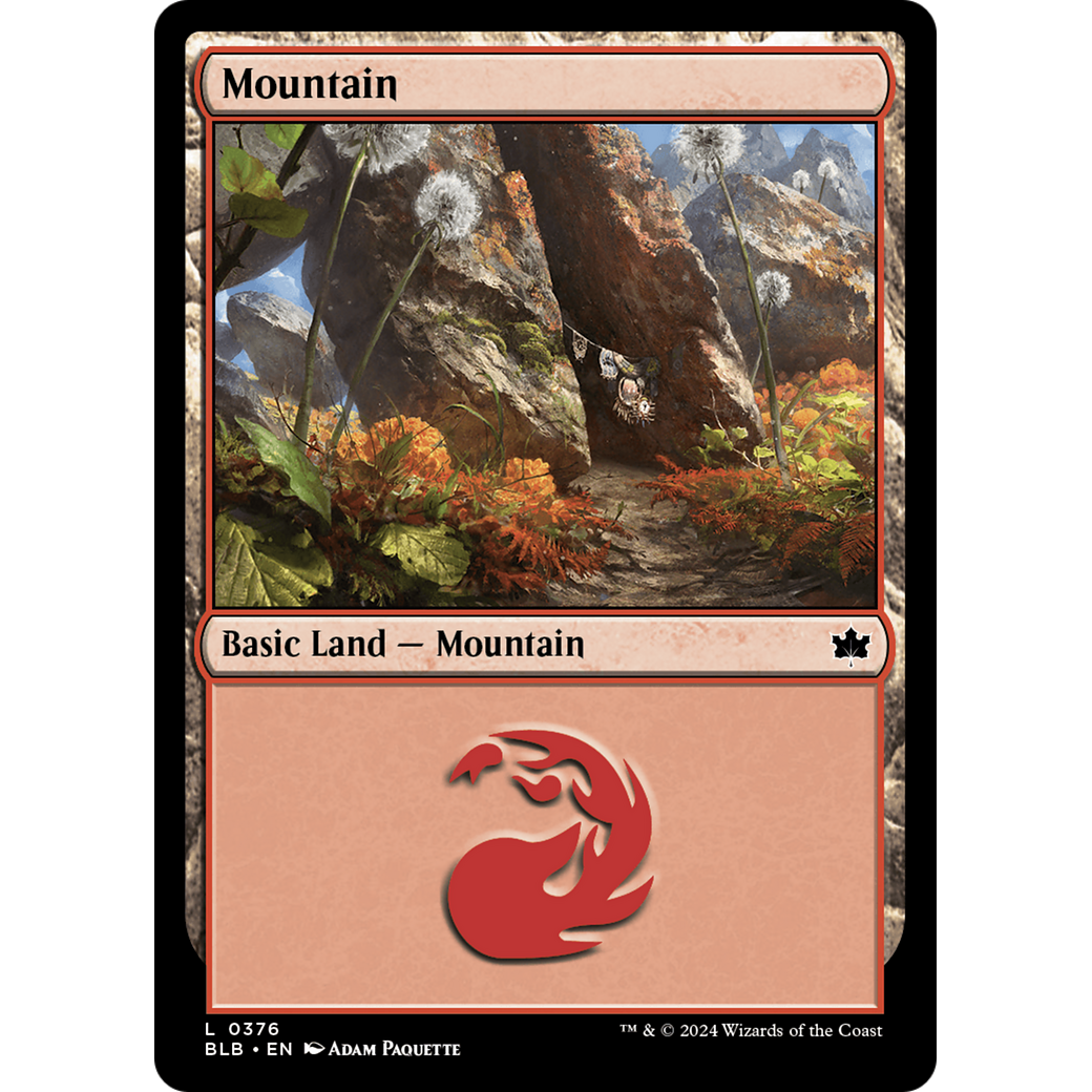 Mountain (BLB-376) - Bloomburrow Foil
