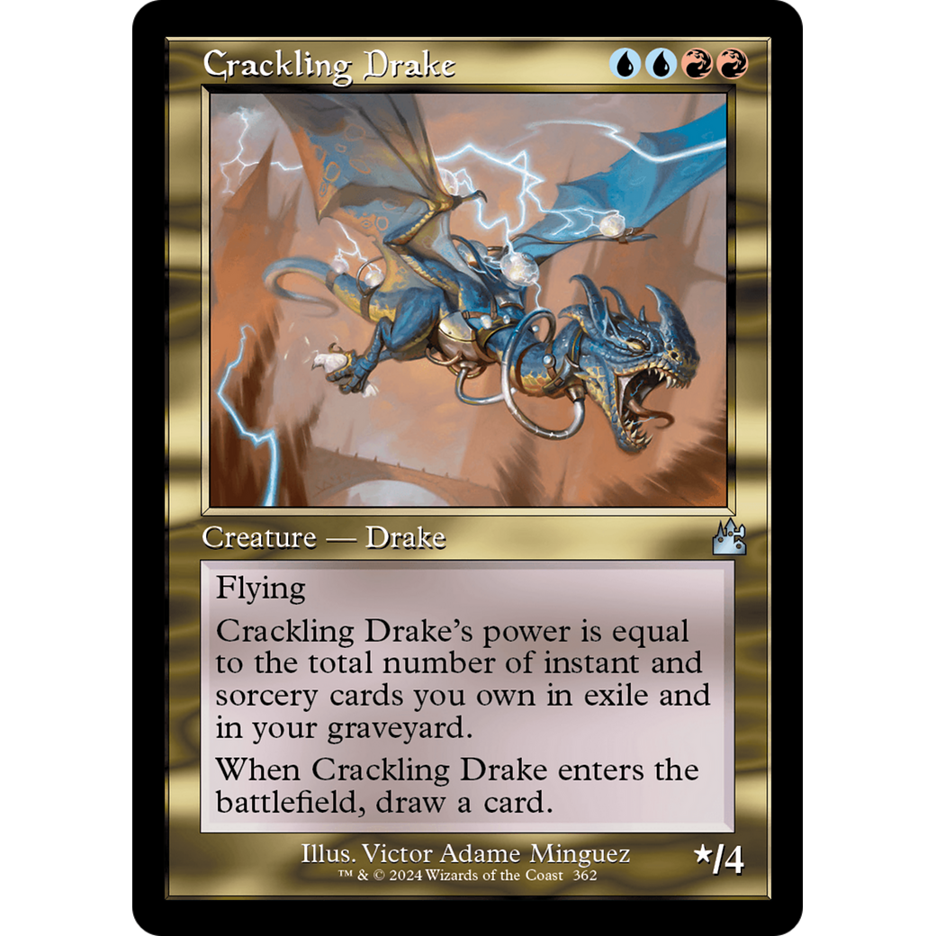 Crackling Drake (RVR-362) - Ravnica Remastered Foil