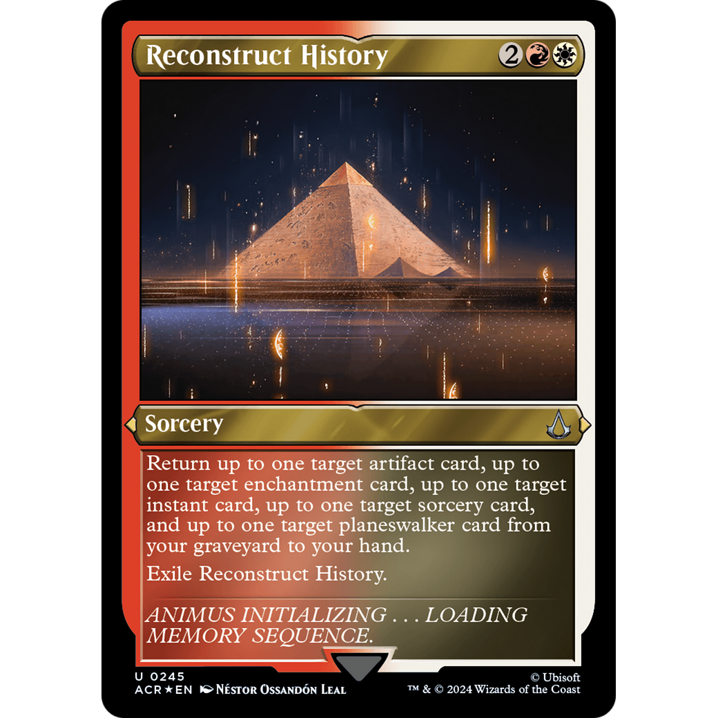 Reconstruct History (ACR-245) - Assassin's Creed Etched Foil