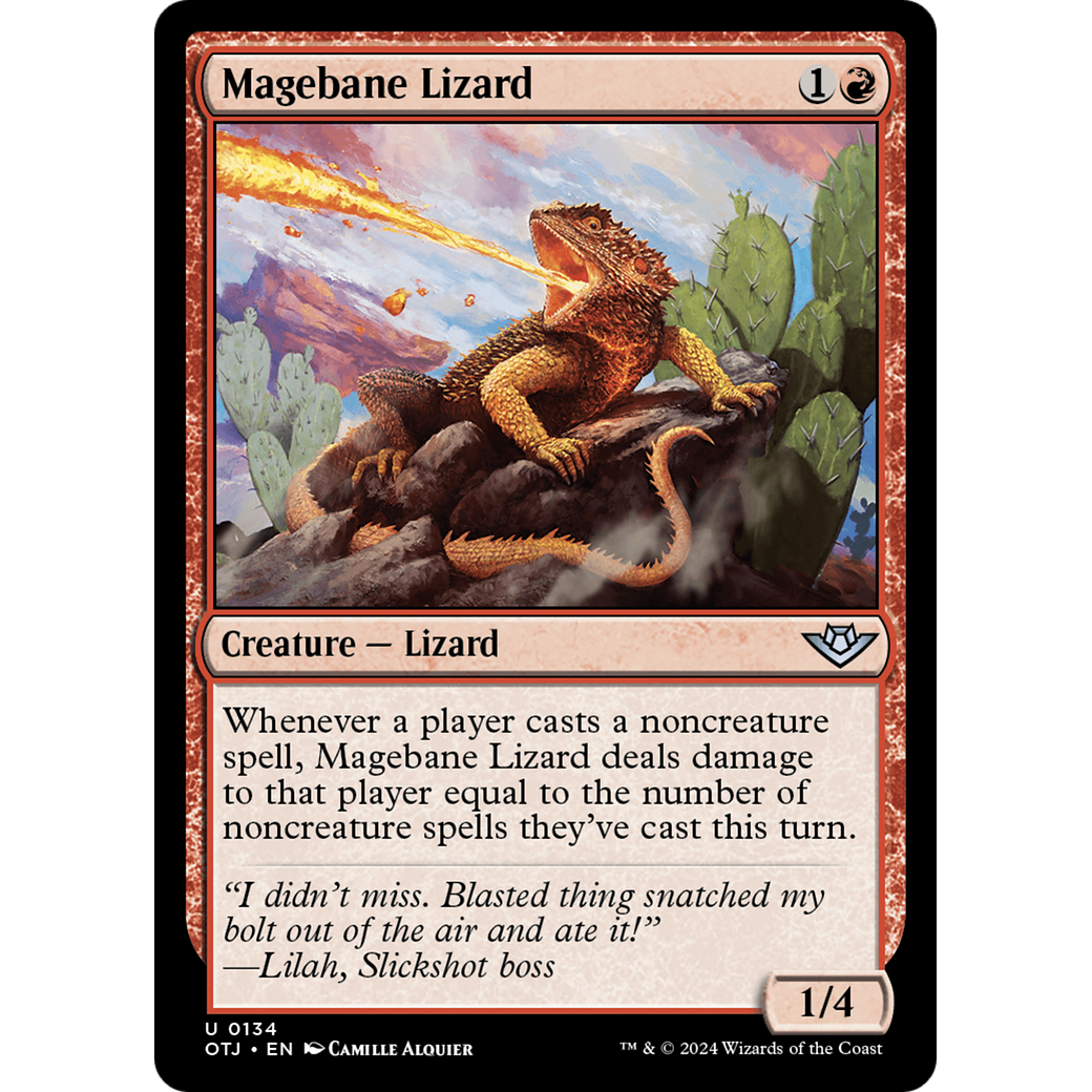 Magebane Lizard (OTJ-134) - Outlaws of Thunder Junction