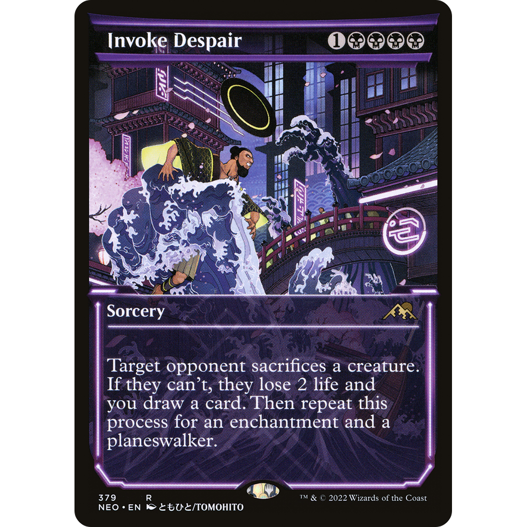 Invoke Despair (NEO-379) - Kamigawa: Neon Dynasty: (Showcase)
