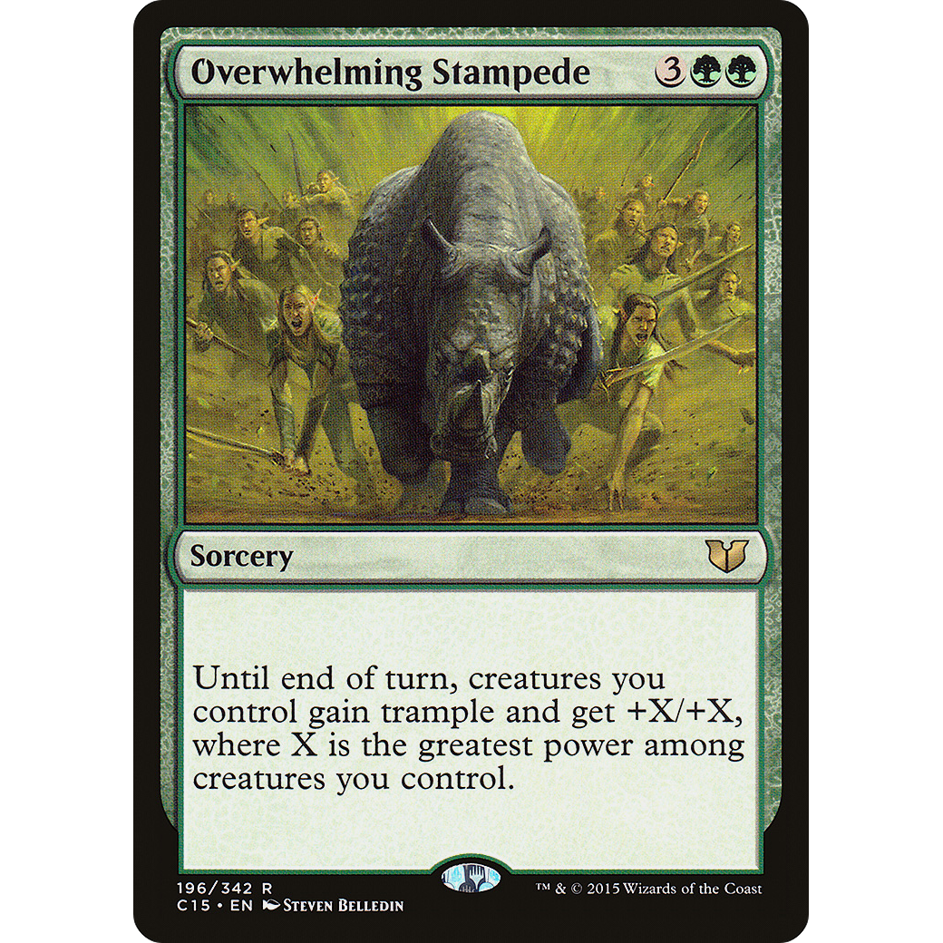 Overwhelming Stampede (C15-196) - Commander 2015