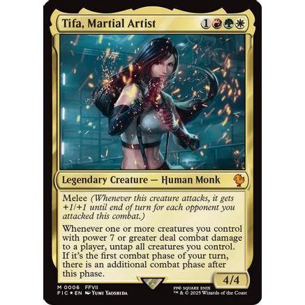 Tifa, Martial Artist (FIC-006) - Commander: FINAL FANTASY Foil