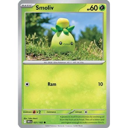 Smoliv 21 - SV10 Destined Rivals Reverse Holofoil