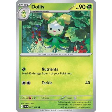 Dolliv 22 - SV10 Destined Rivals Reverse Holofoil