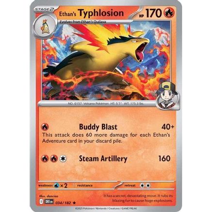 Ethan's Typhlosion 34 - SV10 Destined Rivals Holofoil