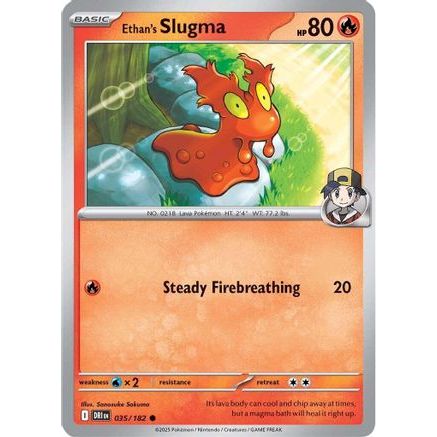 Ethan's Slugma 35 - SV10 Destined Rivals Reverse Holofoil