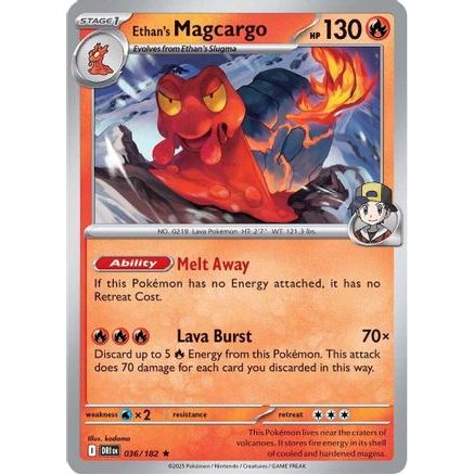 Ethan's Magcargo 36 - SV10 Destined Rivals Reverse Holofoil