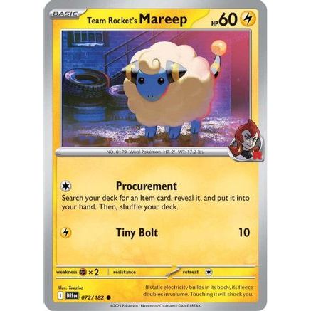 Team Rocket's Mareep 72 - SV10 Destined Rivals