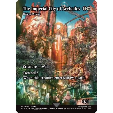 The Imperial City of Archades - Wall of Omens (Showcase) (FCA-027) - FINAL FANTASY: Through the Ages Foil