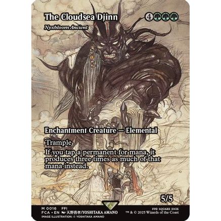 The Cloudsea Djinn - Nyxbloom Ancient (Showcase) (FCA-016) - FINAL FANTASY: Through the Ages Foil