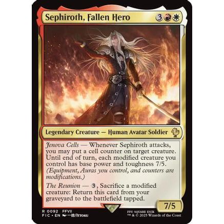 Sephiroth, Fallen Hero (FIC-092) - Commander: FINAL FANTASY