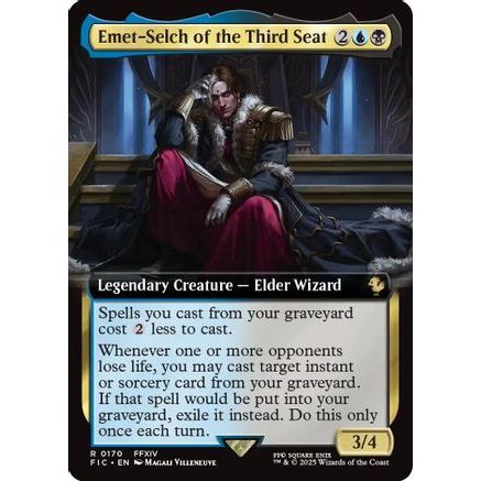 Emet-Selch of the Third Seat (Extended Art) (FIC-170) - Commander: FINAL FANTASY