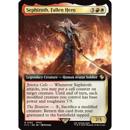Sephiroth, Fallen Hero (Extended Art) (FIC-182) - Commander: FINAL FANTASY