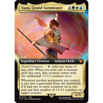 Yuna, Grand Summoner (Extended Art) (FIC-192) - Commander: FINAL FANTASY