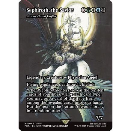 Sephiroth, the Savior - Atraxa, Grand Unifier (Showcase) (FCA-049) - FINAL FANTASY: Through the Ages