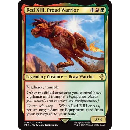 Red XIII, Proud Warrior (FIC-091) - Commander: FINAL FANTASY
