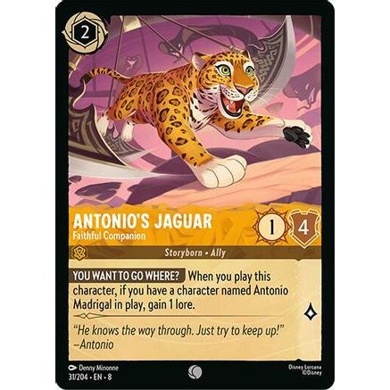 Antonio's Jaguar - Faithful Companion (31/204) - Reign of Jafar Cold Foil