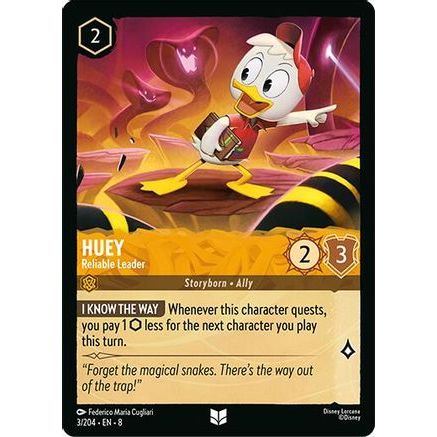 Huey - Reliable Leader (3/204) - Reign of Jafar Cold Foil
