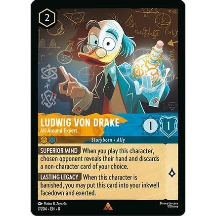 Ludwig Von Drake - All-Around Expert (7/204) - Reign of Jafar