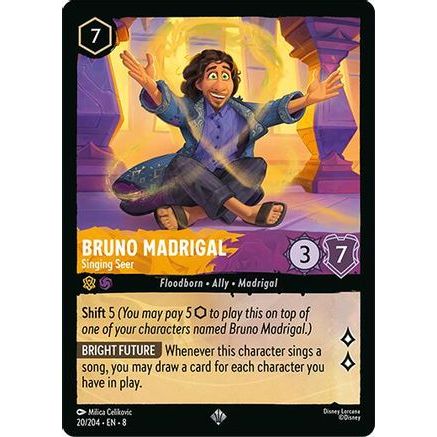 Bruno Madrigal - Singing Seer (20/204) - Reign of Jafar Cold Foil