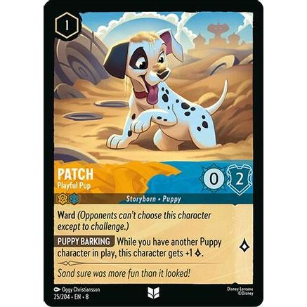 Patch - Playful Pup (25/204) - Reign of Jafar Cold Foil