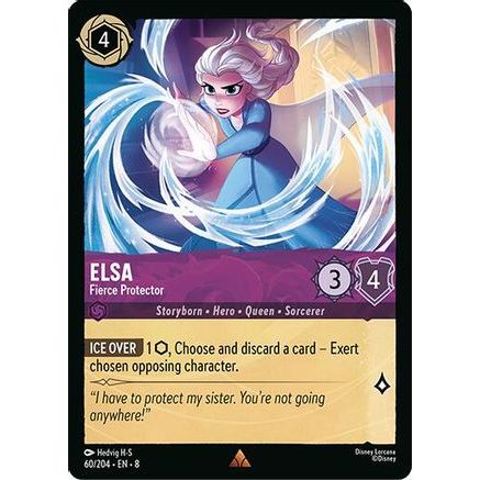 Elsa - Fierce Protector (60/204) - Reign of Jafar Cold Foil