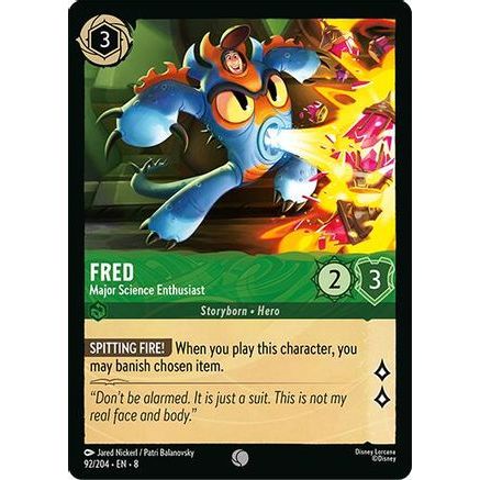 Fred - Major Science Enthusiast (92/204) - Reign of Jafar Cold Foil
