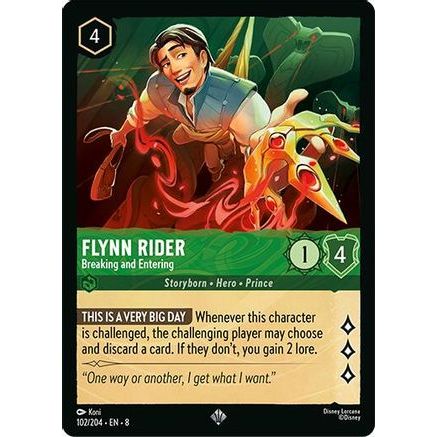Flynn Rider - Breaking and Entering (102/204) - Reign of Jafar Cold Foil