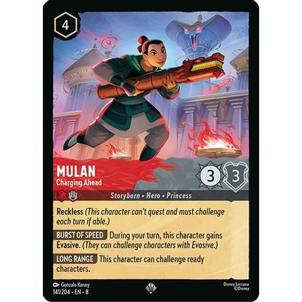 Mulan - Charging Ahead (141/204) - Reign of Jafar Cold Foil