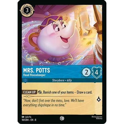 Mrs.Potts - Head Housekeeper (161/204) - Reign of Jafar Cold Foil