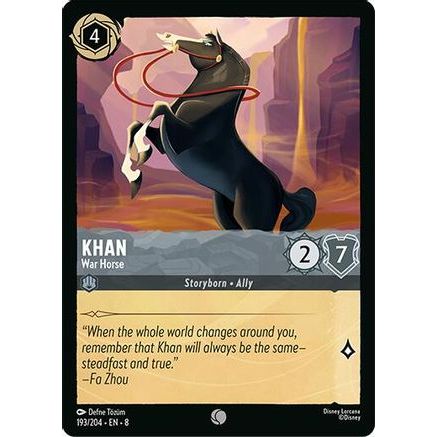 Khan - War Horse (193/204) - Reign of Jafar Cold Foil