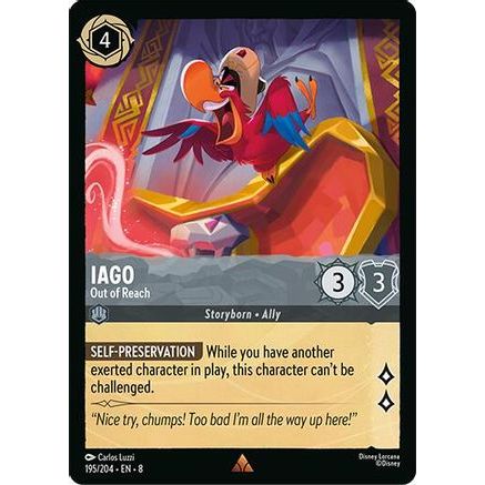 Iago - Out of Reach (195/204) - Reign of Jafar Cold Foil