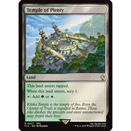 Temple of Plenty (FIC-437) - Commander: FINAL FANTASY