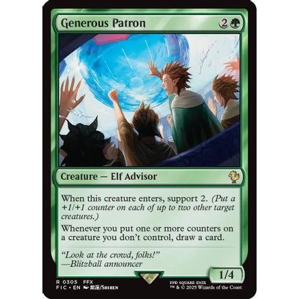 Generous Patron (FIC-305) - Commander: FINAL FANTASY