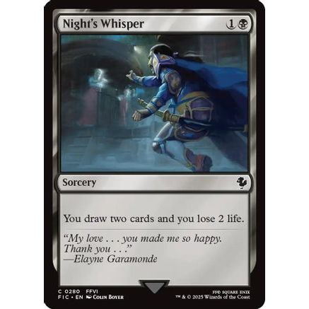 Night's Whisper (FIC-280) - Commander: FINAL FANTASY