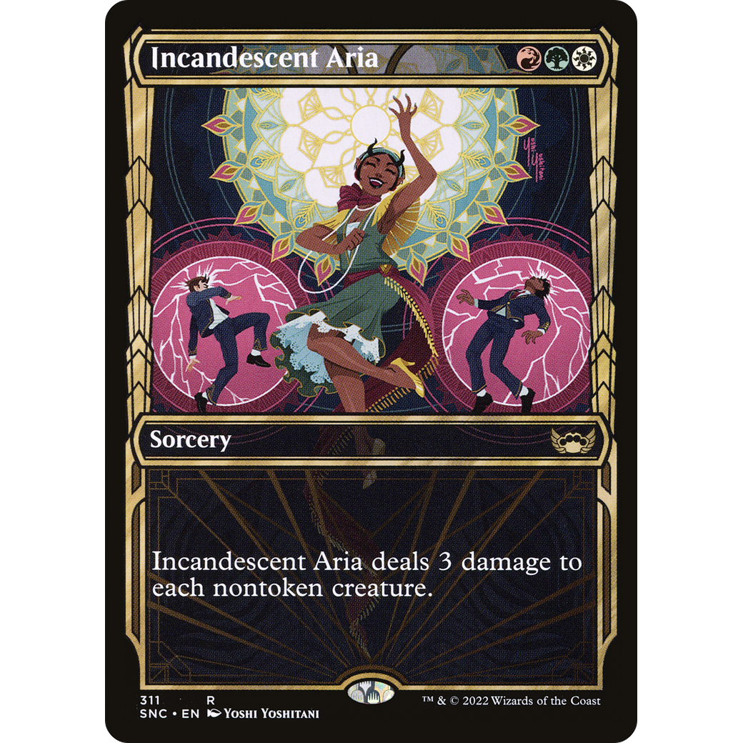Incandescent Aria (Showcase) (SNC-311) - Streets of New Capenna: (Showcase)
