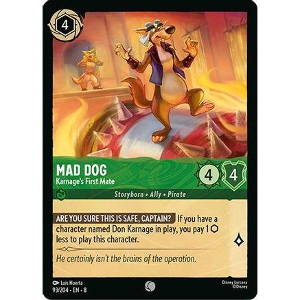 Mad Dog - Karnage's First Mate (93/204) - Reign of Jafar Cold Foil