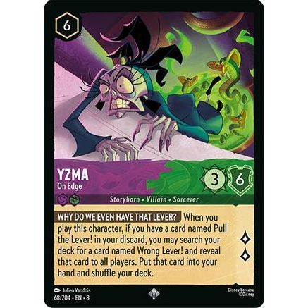 Yzma - On Edge (68/204) - Reign of Jafar Cold Foil